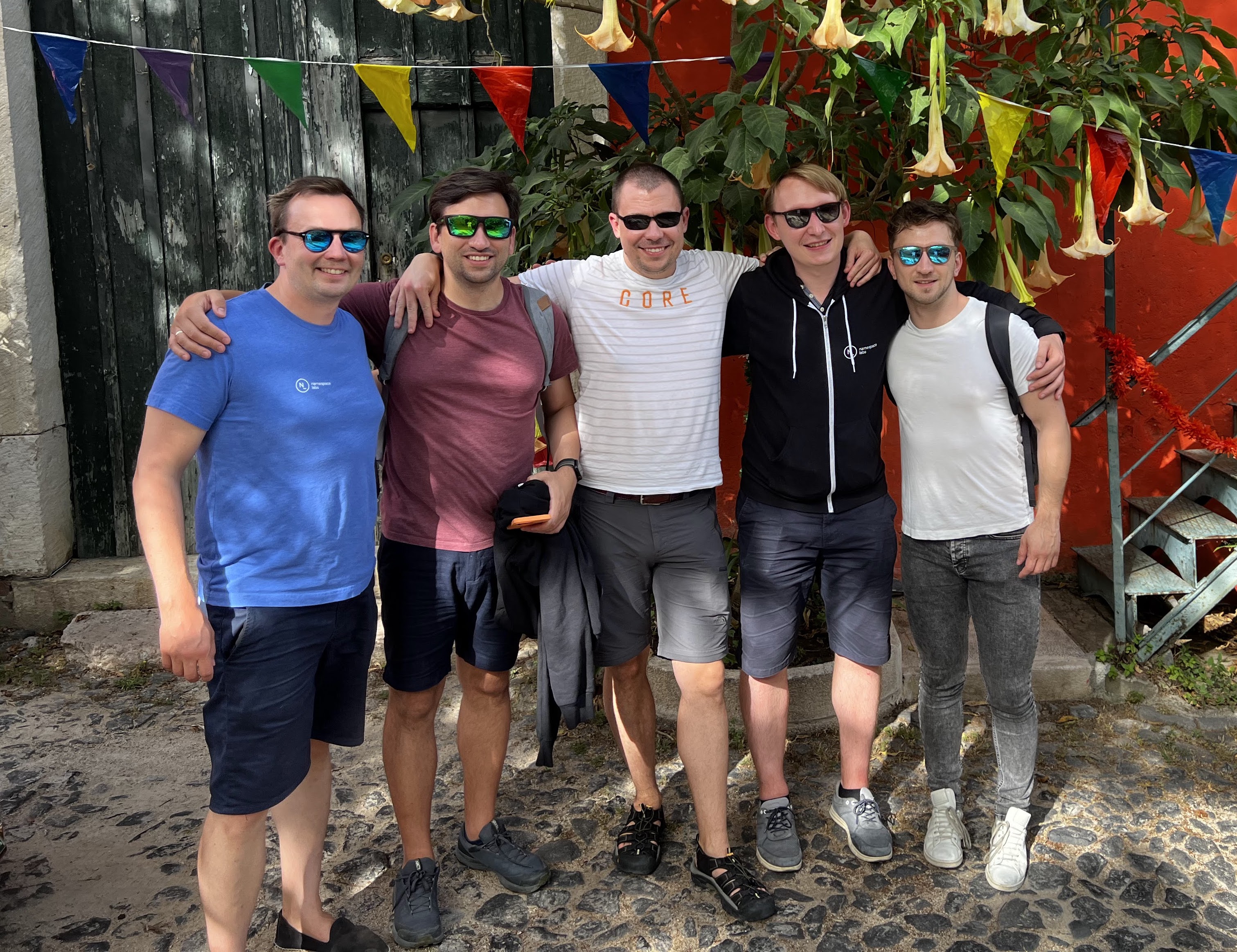 Namespace Labs team in Lisbon, 2022